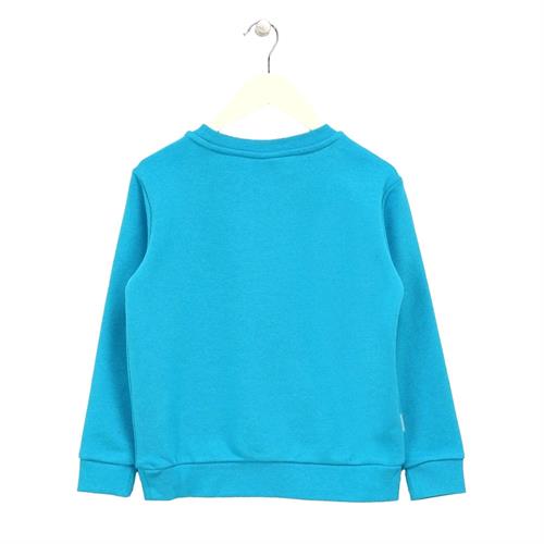 Haribo Unisex Çocuk Baskılı Sweatshirt Turkuaz HRBTXT300