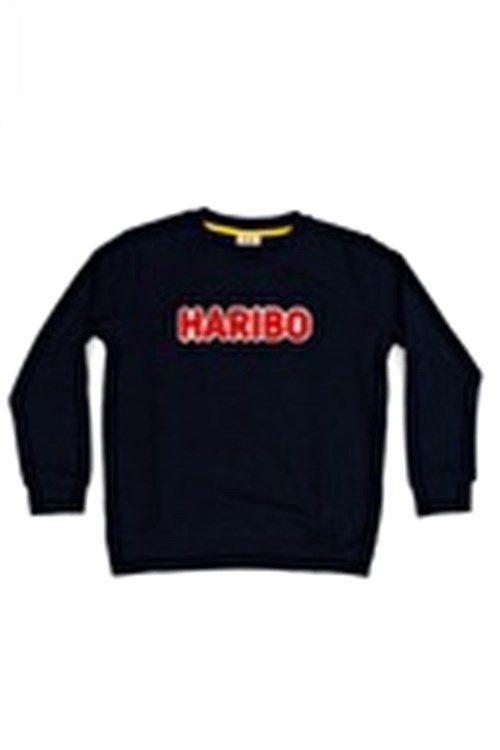 Haribo Unisex Çocuk Kabartmalı Sweatshirt Lacivert HRBTXT308