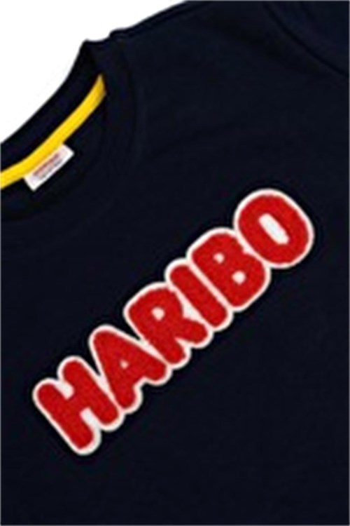 Haribo Unisex Çocuk Kabartmalı Sweatshirt Lacivert HRBTXT308