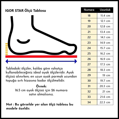 İgor Çocuk Star Sandalet Ayakkabı Sarı S10171-028