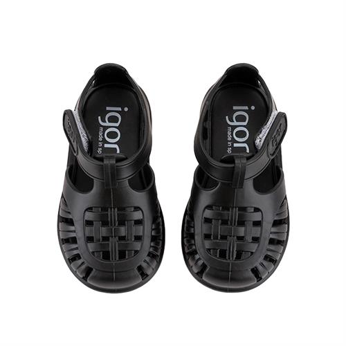 İgor Çocuk Tobby Solid Sandalet Black S10271-002
