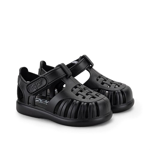 İgor Çocuk Tobby Solid Sandalet Black S10271-002