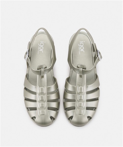 İgor Kadın Biarritz Shiny Metal Sandalet Yeşil S10346(BB340)-354