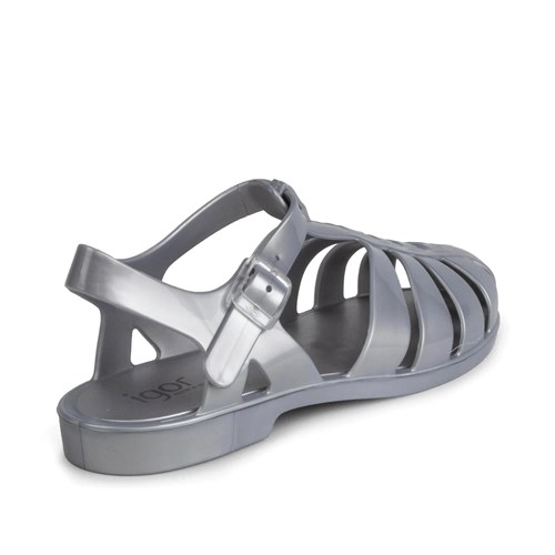 İgor Kadın Biarritz Shiny Metal Sandalet Platin Gri S10346(BB340)-201