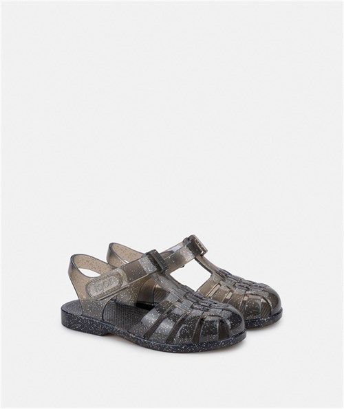 İgor Kız Çocuk Clasica Glitter Sandalet Ayakkabı Füme S10374-071