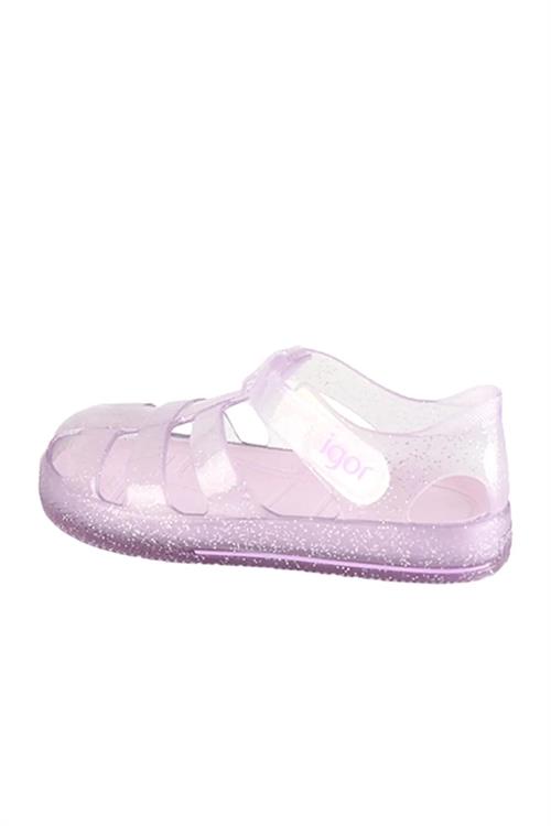 İgor Kız Çocuk Star Glitter Simli Sandalet Lila S10265-212