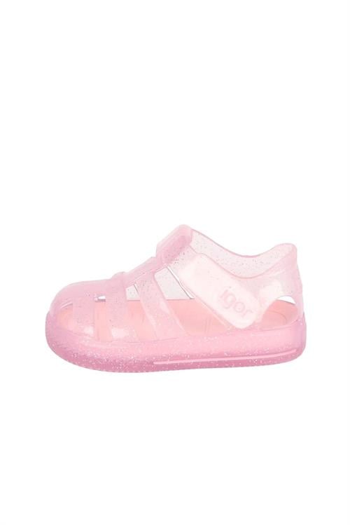 İgor Kız Çocuk Star Glitter Simli Sandalet Pembe S10265/049