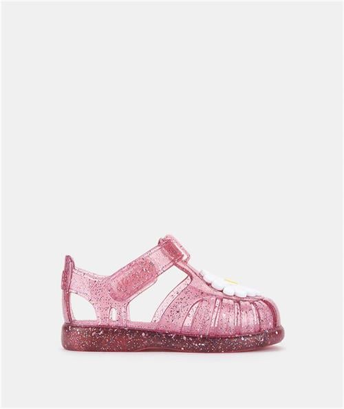 İgor Kız Çocuk Tobby Gloss Flor Simli Sandalet Fuşya S10322-387