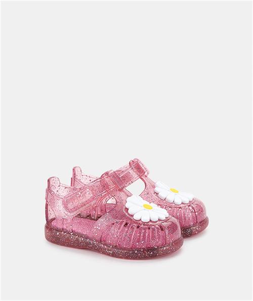 İgor Kız Çocuk Tobby Gloss Flor Simli Sandalet Fuşya S10322-387