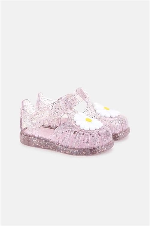 İgor Kız Çocuk Tobby Gloss Flor Simli Sandalet Pembe S10322-385