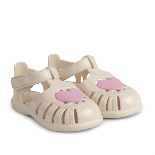 İgor Kız Çocuk Tobby Gloss Love Sandalet Marfil S10310-079 (BB364)