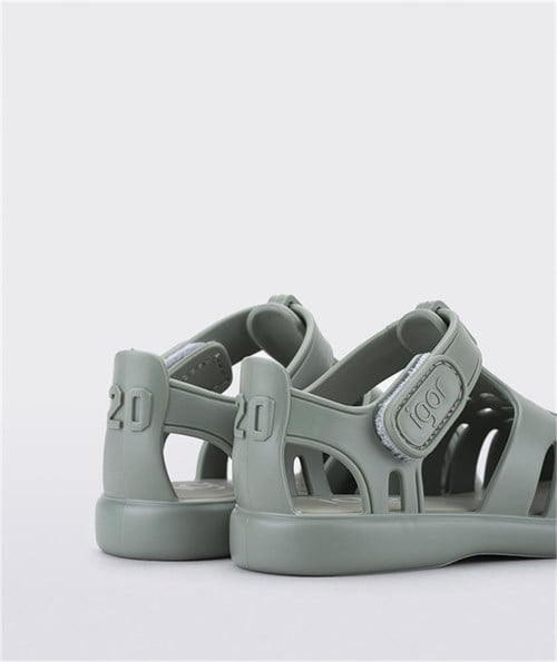 İgor Unısex Çocuk Tobby Solıd Sandalet Green S10271-013