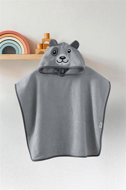 Kanz Bebek Bear Havlu Panço Gri KNZ-038