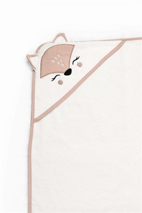 Kanz Bebek Fox Havlu Kundak 75*75  Bej KNZ-037