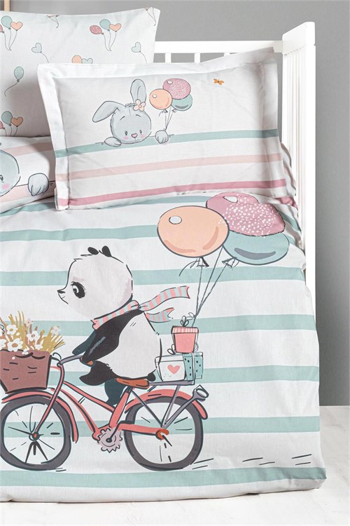 Kanz Bebek Little Panda Pamuklu 4 Parça Nevresim Takımı KNZ-001