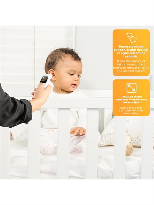 Kanz Dijital Temassız Alından Ateş Ölçer TH1110N