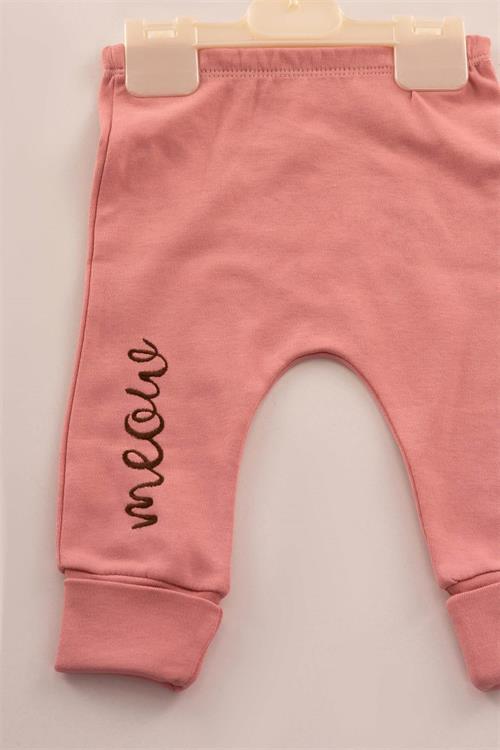 Kinder Baby Elci Baby Kız Bebek Fiyonklu Kedi 2li Takım Pembe 6913