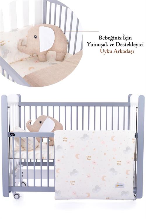 Kinder Baby Little One 5li Oyun Parkı Uyku Seti Bej