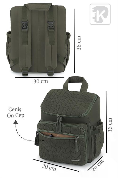 Kinder Baby Merlin Anne Bebek Bakım Çantası Haki