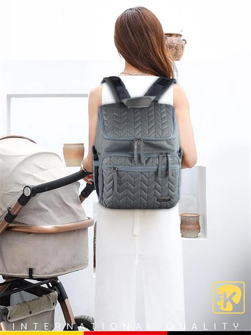 Kinder Baby Merlin Anne Bebek Bakım Çantası Gri