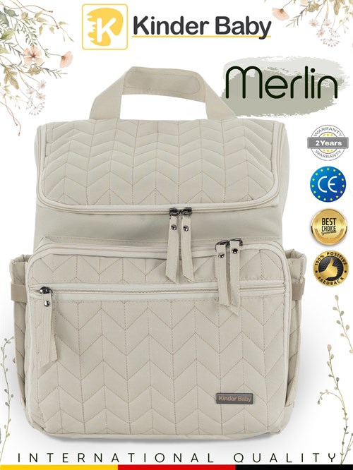 Kinder Baby Merlin Anne Bebek Bakım Çantası Bej