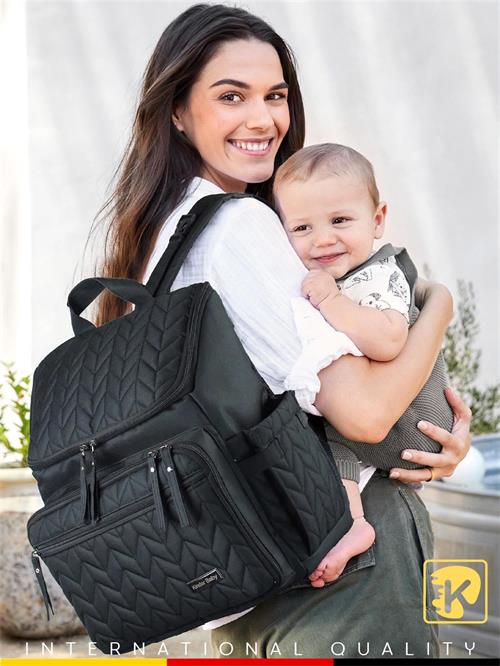 Kinder Baby Merlin Anne Bebek Bakım Çantası Siyah