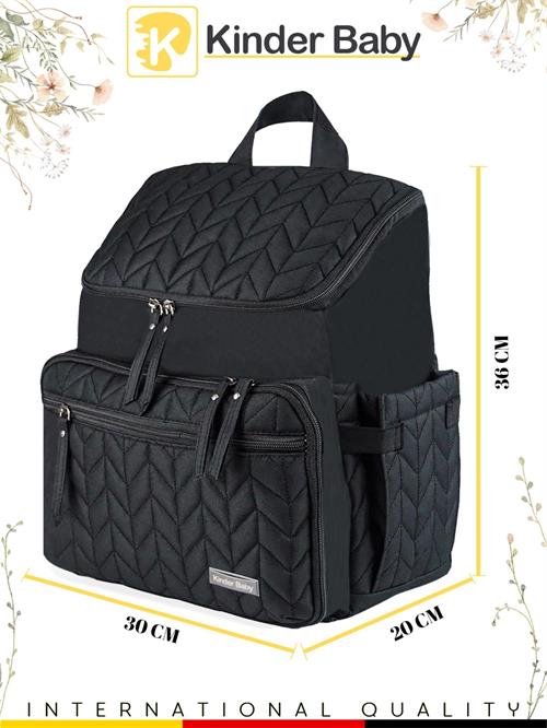 Kinder Baby Merlin Anne Bebek Bakım Çantası Siyah