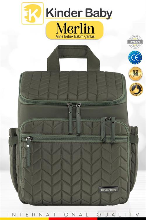 Kinder Baby Merlin Anne Bebek Bakım Çantası Haki