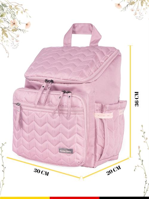 Kinder Baby Merlin Anne Bebek Bakım Çantası Gül Kurusu