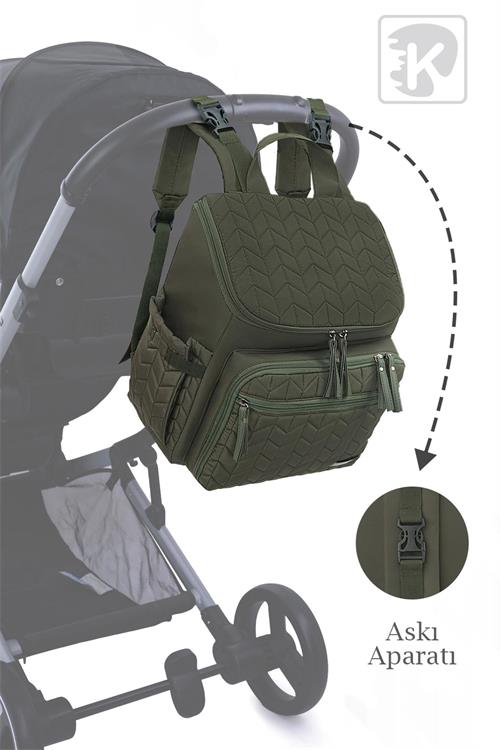 Kinder Baby Merlin Anne Bebek Bakım Çantası Haki