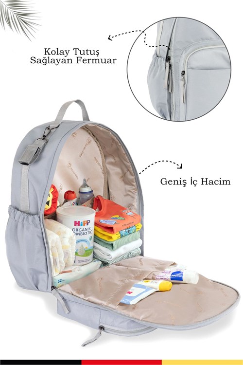 Kinder Baby Oysmom Bebek Bakım Çantası Gri