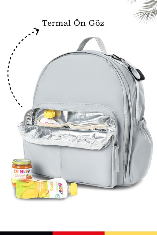 Kinder Baby Oysmom Bebek Bakım Çantası Gri