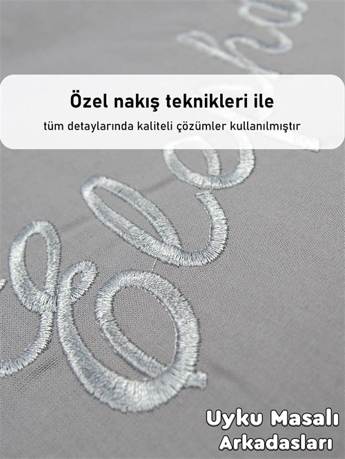 Kinder Baby Oyun Parkı Uyku Seti Gri Fil 1010