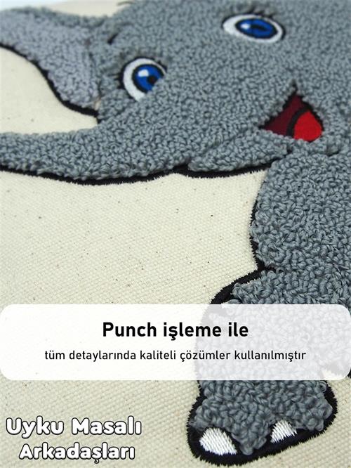 Kinder Baby Oyun Parkı Uyku Seti Gri Fil 1010