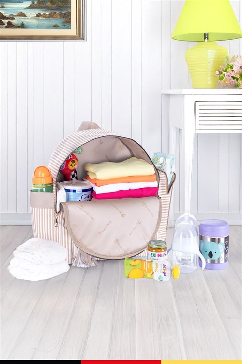 Kinder Baby Zebbra Bebek Bakım Çantası Bej