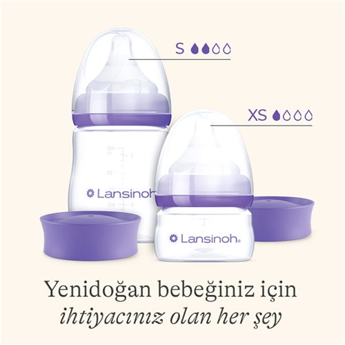 Lansinoh Natural Wawe 2li Silikon Uçlu Biberon Seti 60 ml/ 160 ml 76440