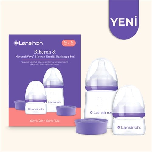 Lansinoh Natural Wawe 2li Silikon Uçlu Biberon Seti 60 ml/ 160 ml 76440