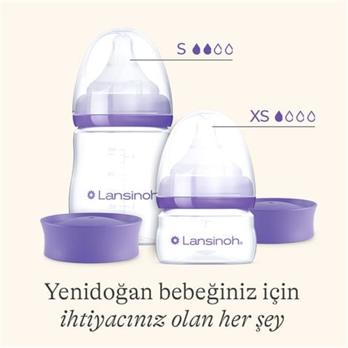 Lansinoh Natural Wawe 2li Silikon Uçlu Biberon Seti 60 ml/ 160 ml 76440