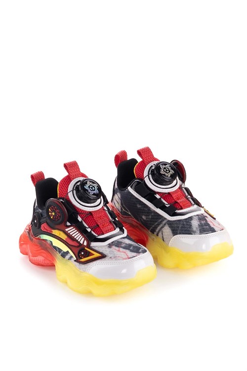 Marco Kids Erkek Çocuk Işıklı Spor Ayakkabı Sarı 26Y1214