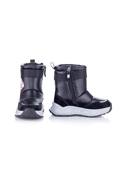 Marco Kids Kız Çocuk Casual Kar Botu Siyah 22673 S-1