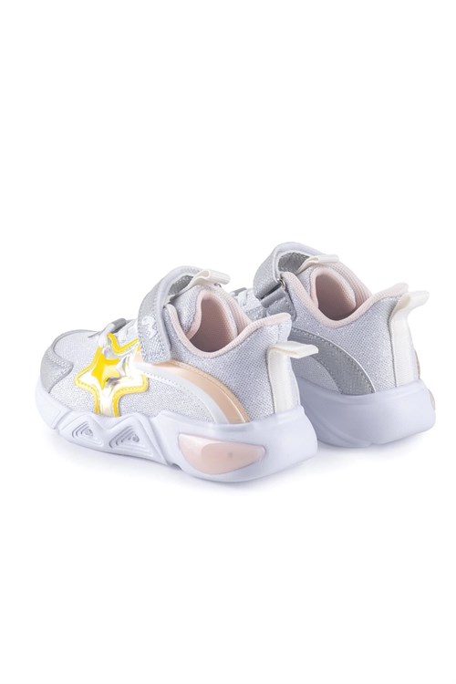 Marco Kids Kız Çocuk Işıklı Ayakkabı Gümüş 26Y315