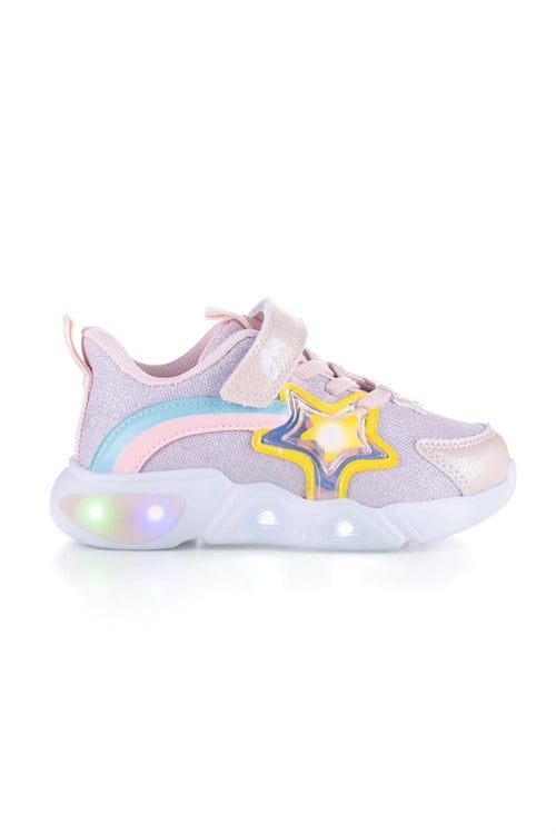 Marco Kids Kız Çocuk Işıklı Ayakkabı Pudra 26Y315