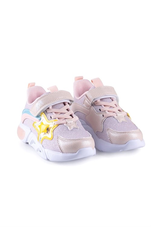 Marco Kids Kız Çocuk Işıklı Ayakkabı Pudra 26Y315