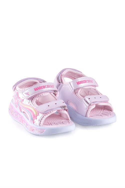 Marco Kids Kız Çocuk Işıklı Sandalet Pembe 26Y210