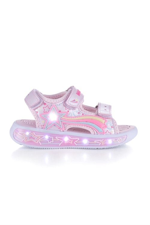 Marco Kids Kız Çocuk Işıklı Sandalet Pembe 26Y210