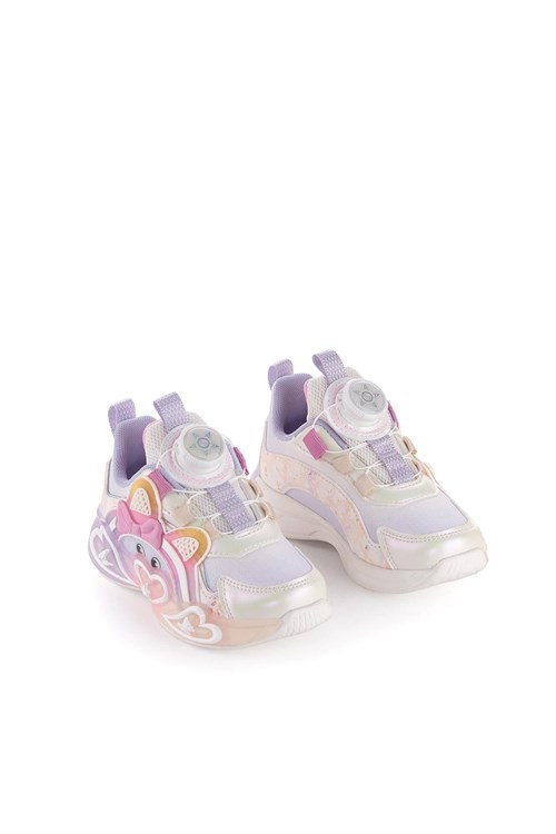 Marco Kids Kız Çocuk Işıklı Spor Ayakkabı Lila 26Y1210