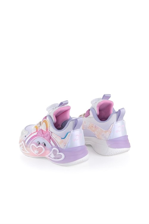 Marco Kids Kız Çocuk Işıklı Spor Ayakkabı Lila 26Y1210