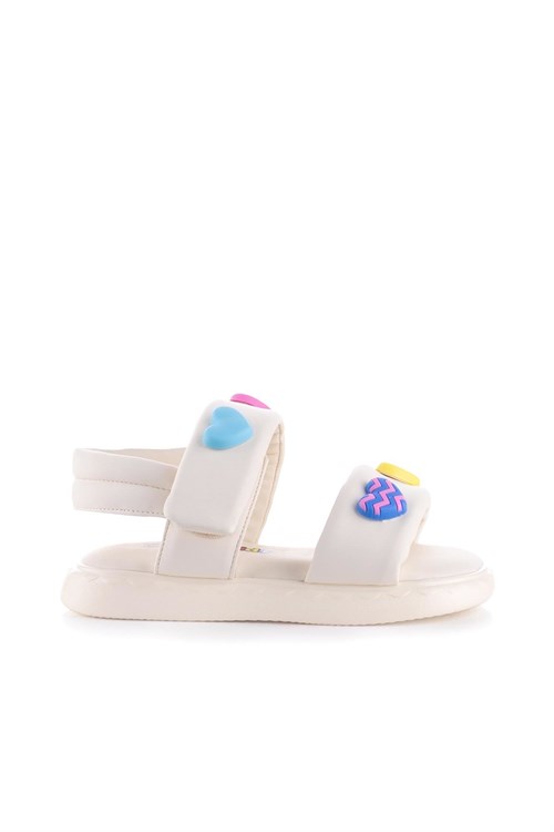 Marco Kids Kız Çocuk Sandalet Krem 26Y104