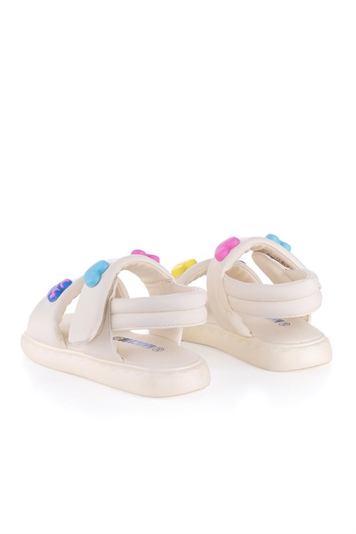 Marco Kids Kız Çocuk Sandalet Krem 26Y104