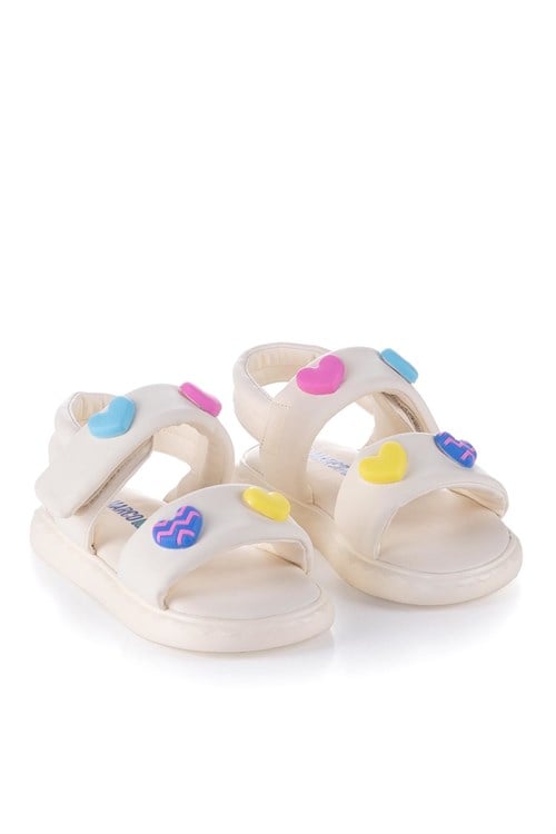 Marco Kids Kız Çocuk Sandalet Krem 26Y104
